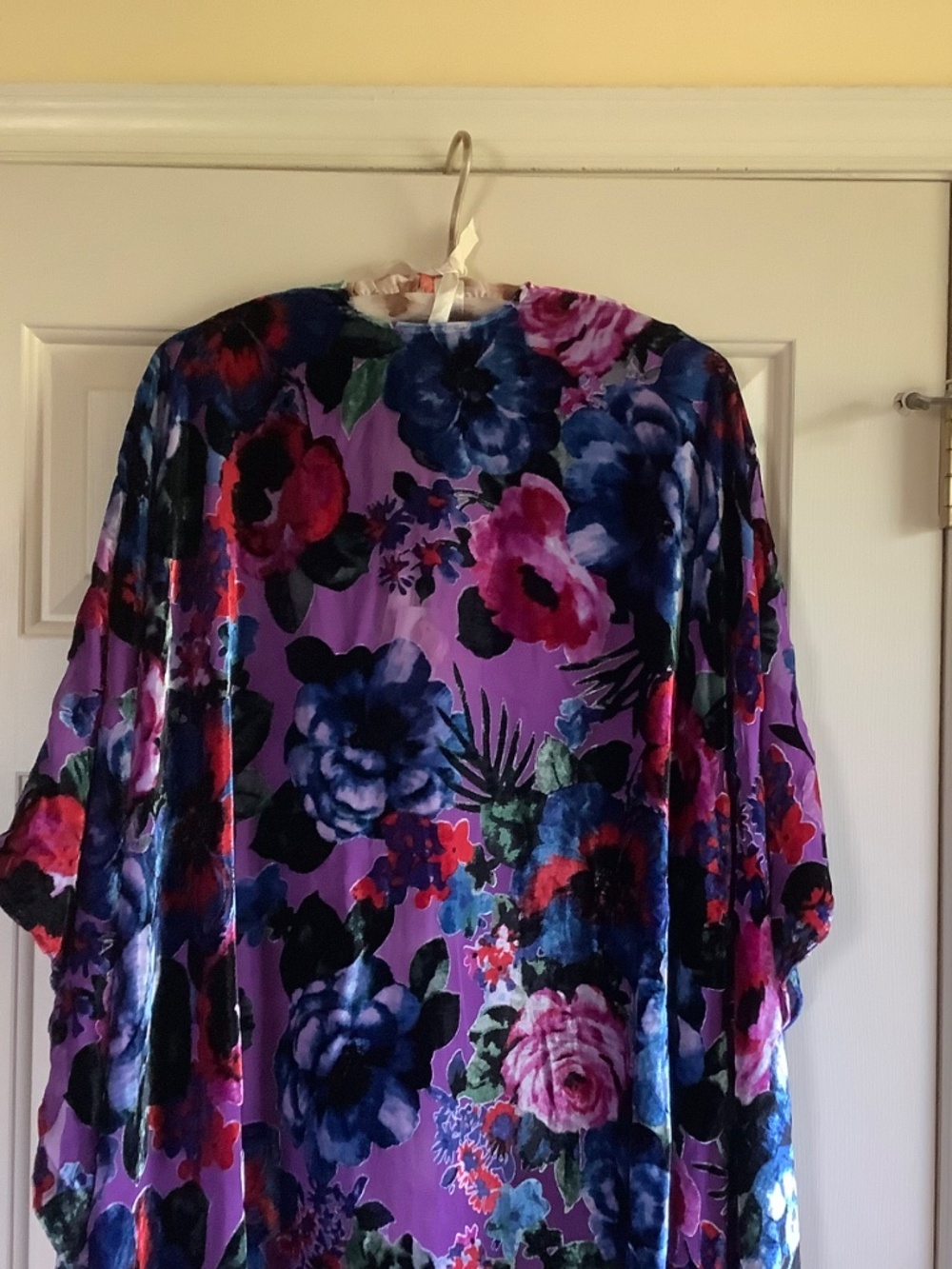 Johnny Was Burnout Velvet And Silk Shawl Phantasma OS - Picture 11 of 16
